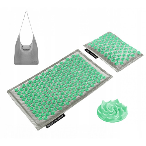 Мат для акупунктури  4FIZJO Eco Mat Аплікатор Кузнєцова Grey/Mint - фото №2